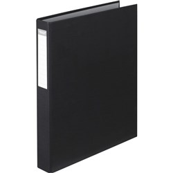 ColourHide Ring Binder A4 2D Ring 25mm PE Black