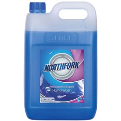 Northfork Antibacterial Liquid Hand Wash Fragrance Free 5 Litres