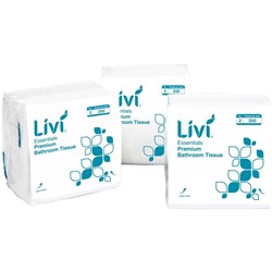 Livi Essentials Premium Toilet Tissue Interleaved 2 Ply 250 Sheets Box Of 36