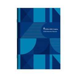 Collins Colplan Planner A4 Month To View Geo Blue