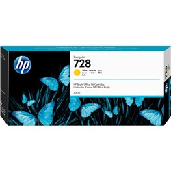 HP 728 DesignJet Ink Cartridge High Yield 300ml F9K15A Yellow