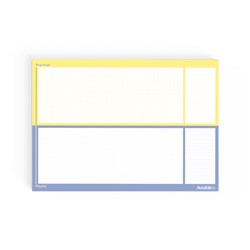 Jumble & Co Deskpad A3 Grid/Ruled And Dotted/Ruled Practical & Playful 50 Sheets