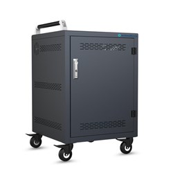 SchoolTech 20 Device Vertical USB-C Charging Station Cabinet For Notebooks And Devices Blue