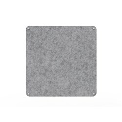 Rapidline Acouline Frameless Pinboard With Radial Corners 1200W x 12D x 1200mmH Flint