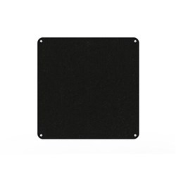 Rapidline Acouline Frameless Pinboard With Radial Corners 1200W x 12D x 1200mmH Coal