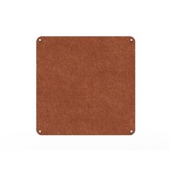 Rapidline Acouline Frameless Pinboard With Radial Corners 1200W x 12D x 1200mmH Ember
