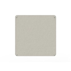 Rapidline Acouline Frameless Pinboard With Radial Corners 1200W x 12D x 1200mmH Frost