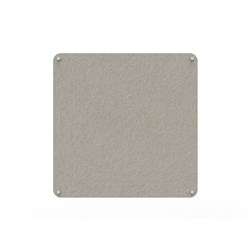 Rapidline Acouline Frameless Pinboard With Radial Corners 1200W x 12D x 1200mmH Mist