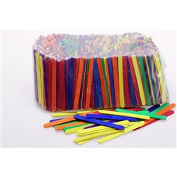 Jasart Pop Sticks Plain Pack of 1000