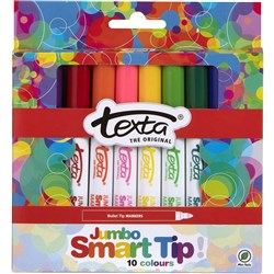 Texta Jumbo Smart Tip Markers Assorted Pack Of 10