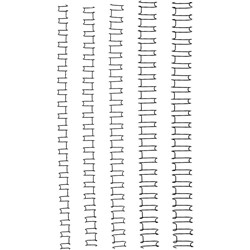 GBC Wire Binding Combs 10mm 21 Loop 85 Sheets Capacity Black Pack 100