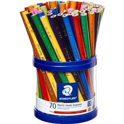 Staedtler Noris Maxi Learner Coloured Pencils Assorted Pack of 70