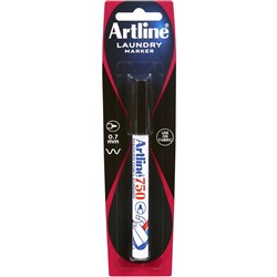 Artline 750 Laundry Marker Bullet 0.7mm Black Hangsell
