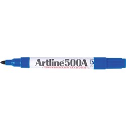 Artline 500A Whiteboard Marker Medium Bullet 2mm Blue