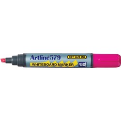 Artline 579 Whiteboard Marker Chisel 2-5mm Pink