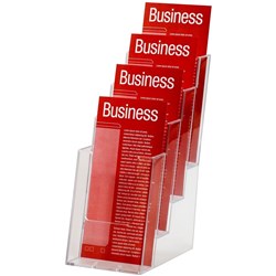 Esselte Brochure Holders DL 4 Tier Free Standing