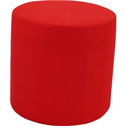 Sylex Lava Lounge Breakout Ottoman Modular Single Round Shape Red