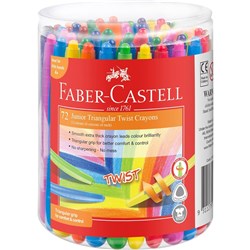 Faber-Castell Junior Twist Crayons Assorted Class Pack of 72