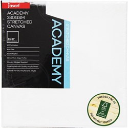 Jasart Academy Stretched Canvas 8 x 8 Inch Thick Edge 280gsm