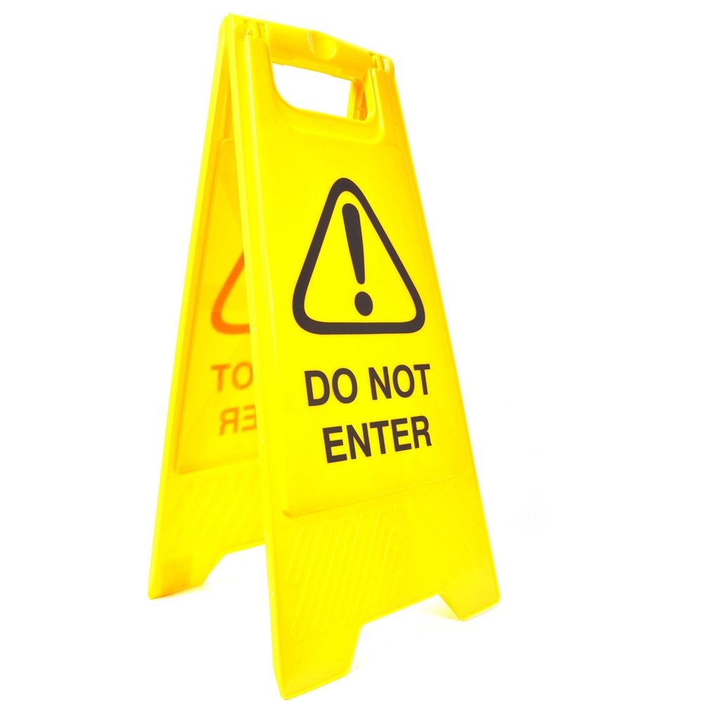 Safety - Cleanlink A-Frame Safety Sign Do Not Enter 320W x 310D x ...